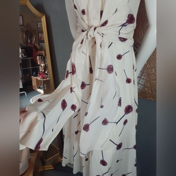 Nwot Zara 100% Cotton Lolipop Print Maxi Dress - Picture 12 of 15